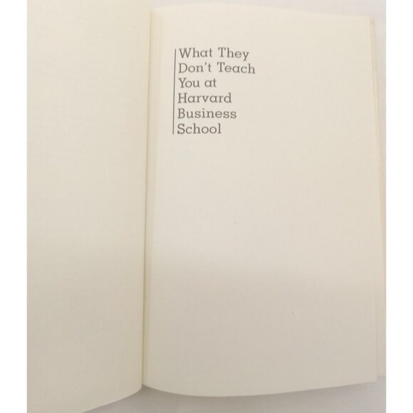 What They Don’t Teach You at Harvard – VG+ Business Strategy Hardcover - Picture 10 of 10